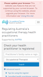 Mobile Screenshot of occupationaltherapyboard.gov.au